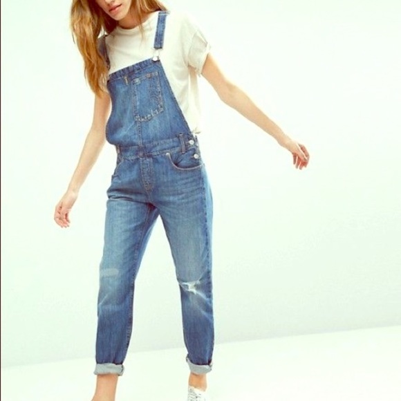 Levi's Denim - Levi’s Small Dancing Barefoot Distressed Overalls